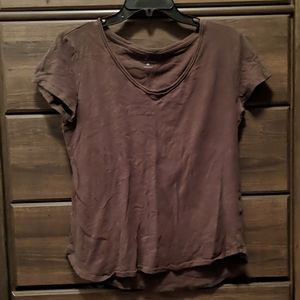 New York and Company Dark Green V-Neck